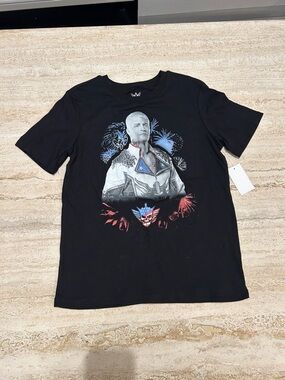 NEW 🆕 WWE Cody Rhodes Black Graphic Tee 14-16 years